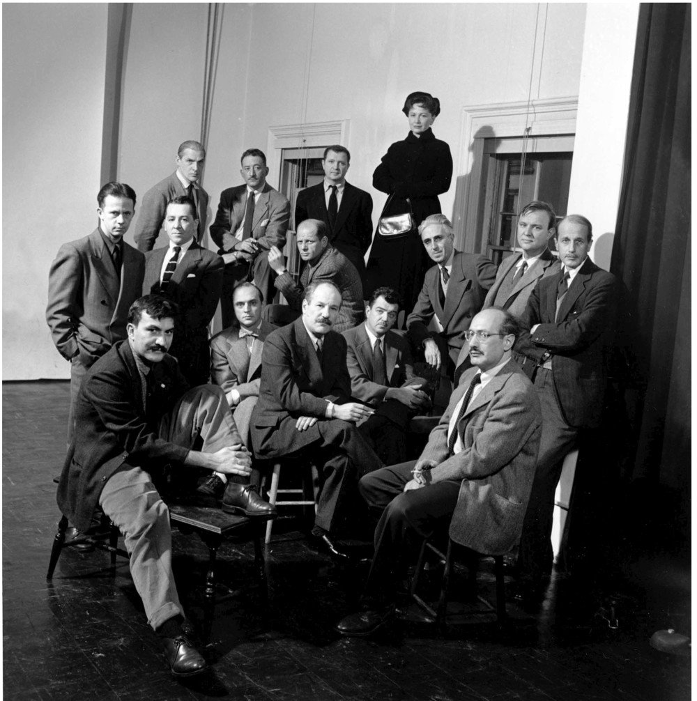 American abstract artists, The Irascibles, including William Baziotes, James C. Brooks, Jimmy Ernst, Adolph Gottlieb, Hedda Sterne, Clyfford Still, Willem de Kooning, Bradley Walter Tomlin, Barnett Newman, Jackson Pollock, Theodoros Stamos, Richard Pousette-Dart, Robert Motherwell, Ad Reinhardt, and Mark Rothko. (Photo by Nina Leen//Time Life Pictures/Getty Images)