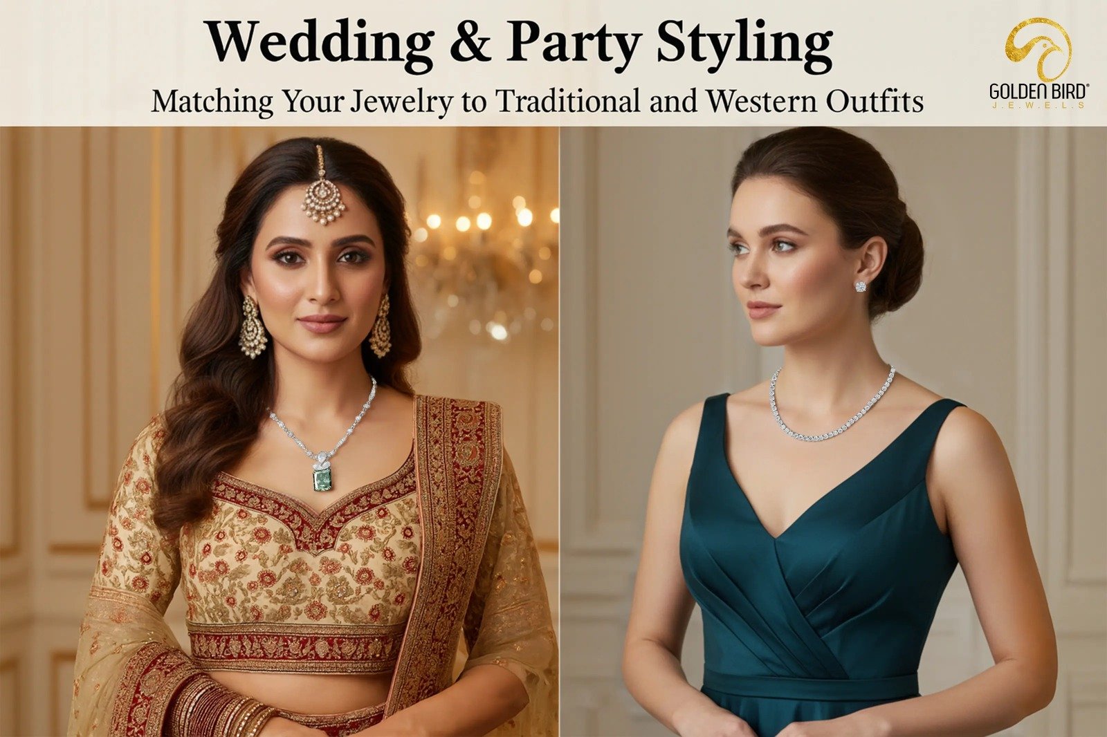 Styling jewelry for traditional and western outfits with Golden Bird Jewels