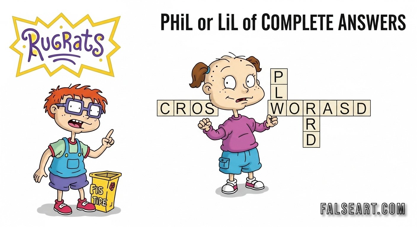 Phil or Lil of Rugrats Crossword