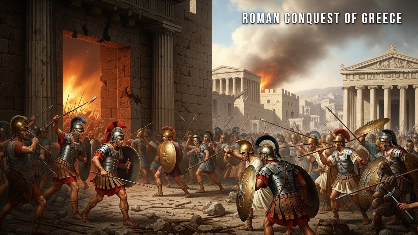 roman conquest of greece​