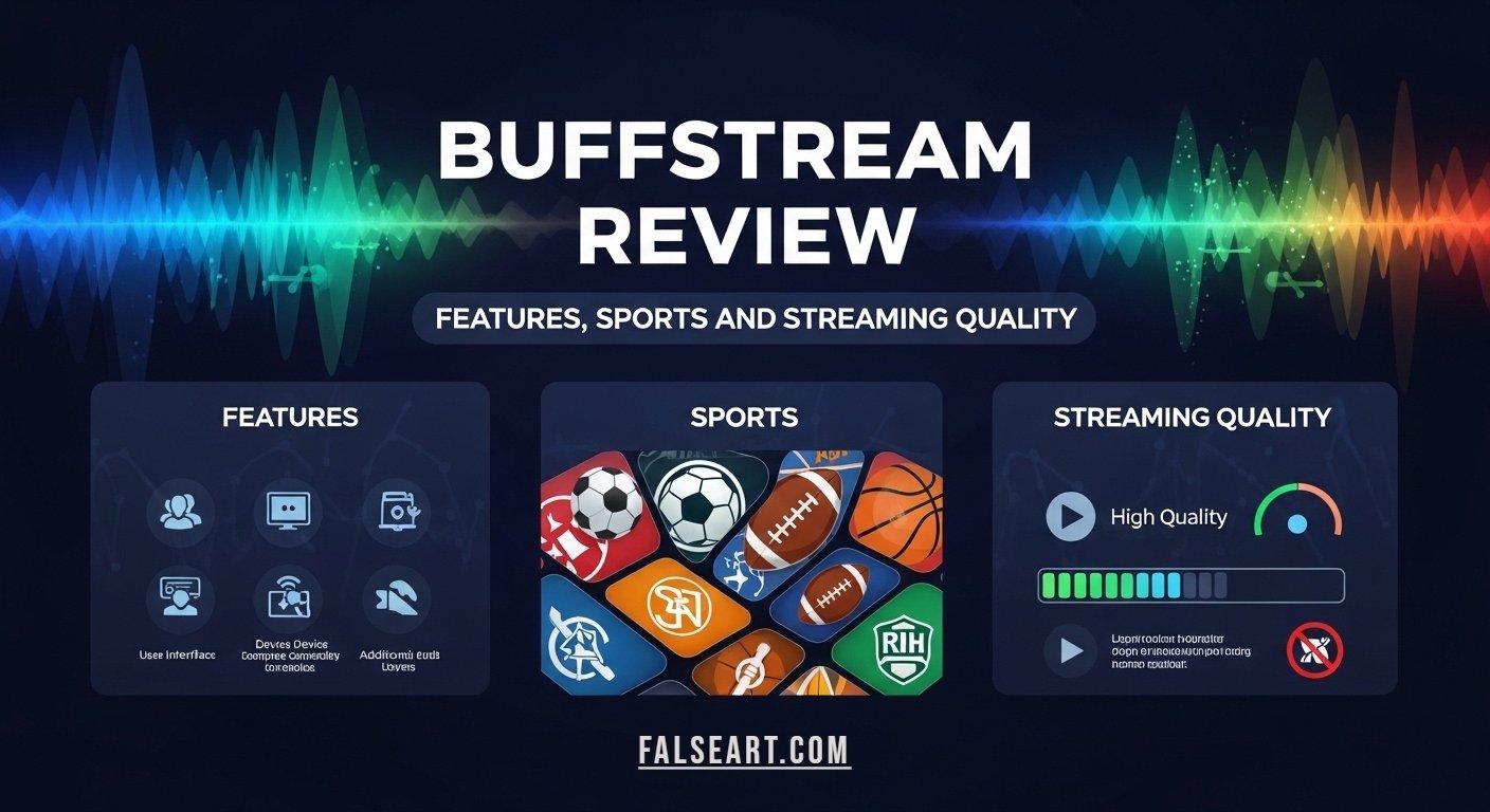 Buffstream homepage showing live sports streaming options
