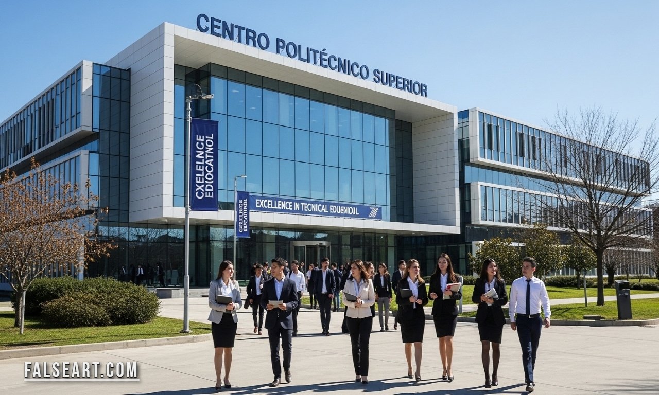 Students working in high-tech engineering lab at Centro Politecnico Superior