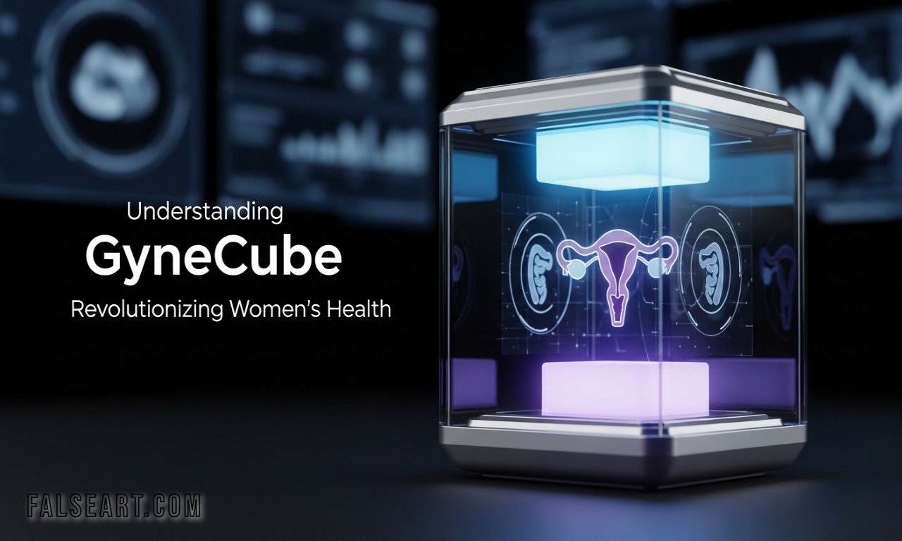 Woman using GyneCube app to monitor menstrual cycle