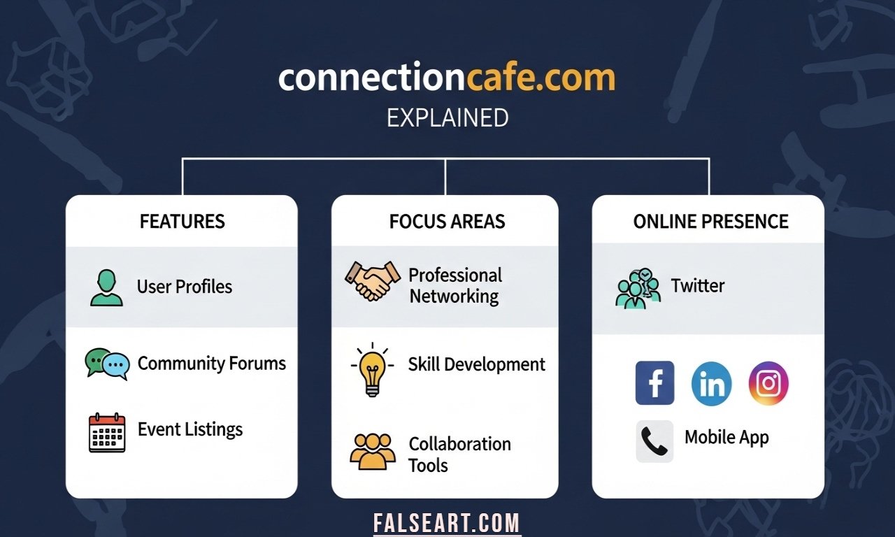 ConnectionCafe.com homepage showcasing digital community platform