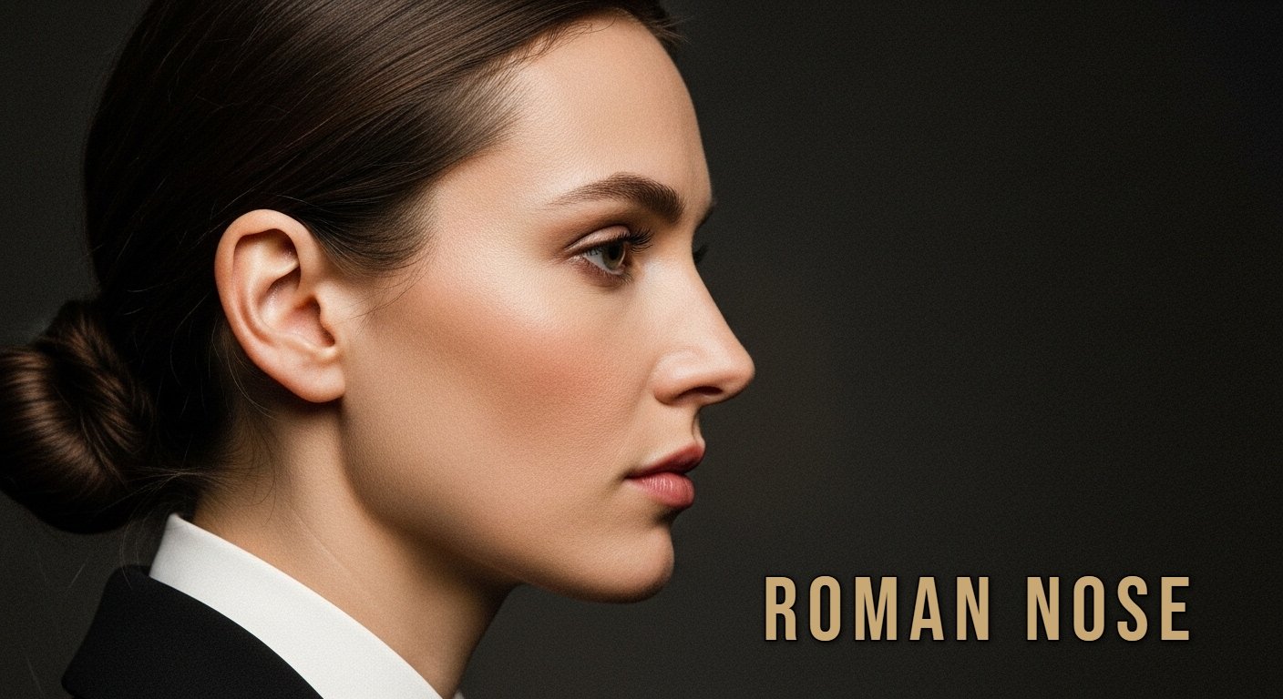 Side profile of a person with a prominent aquiline nose highlighting strong facial features and elegant curved bridge