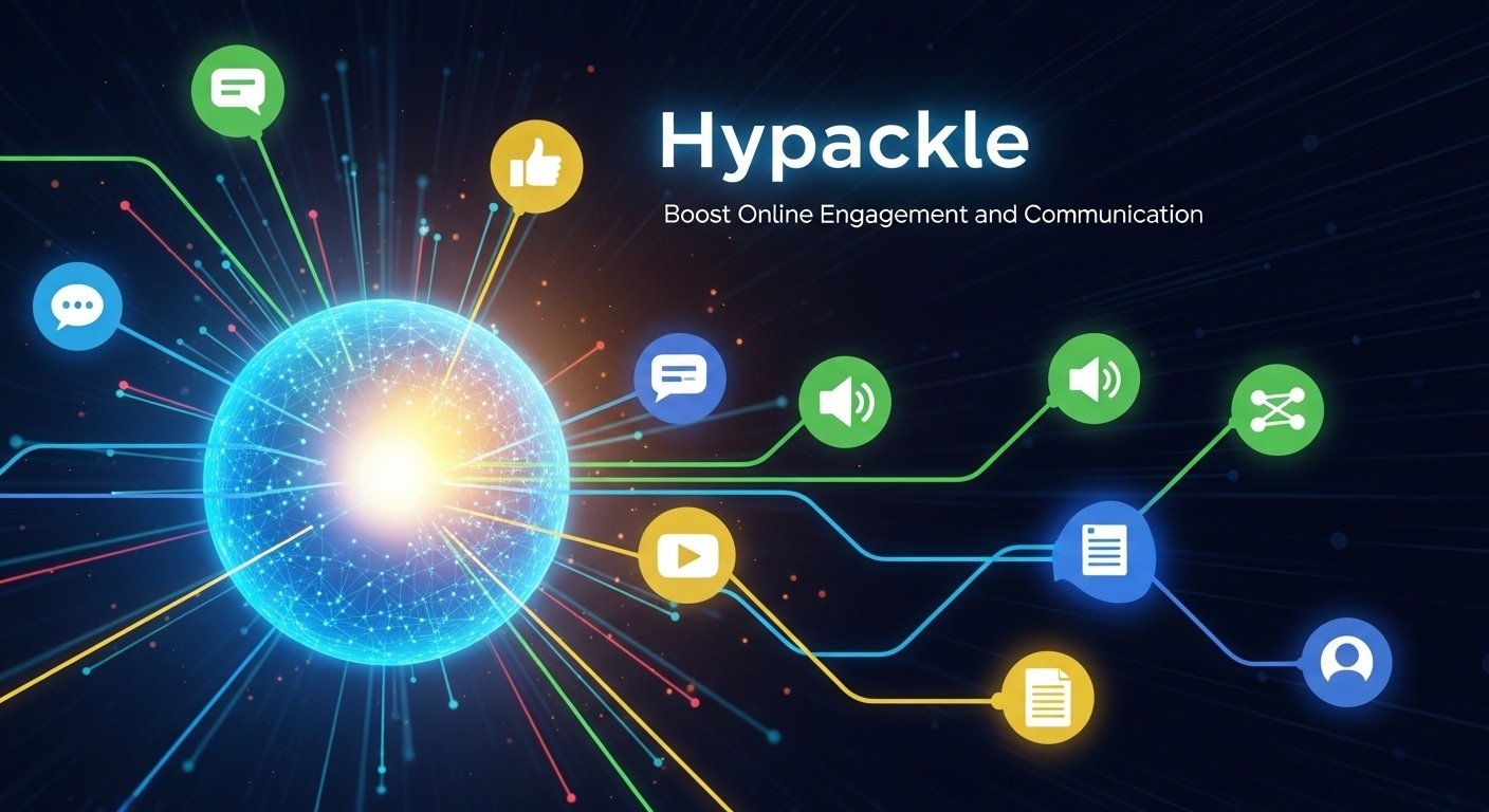 hypackle dashboard interface showing online engagement and communication tools in action