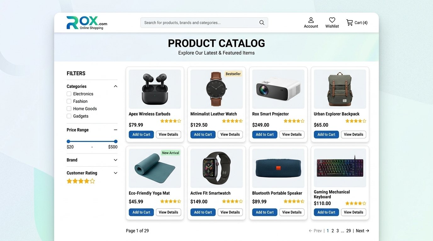 Rox.com Products Catalog